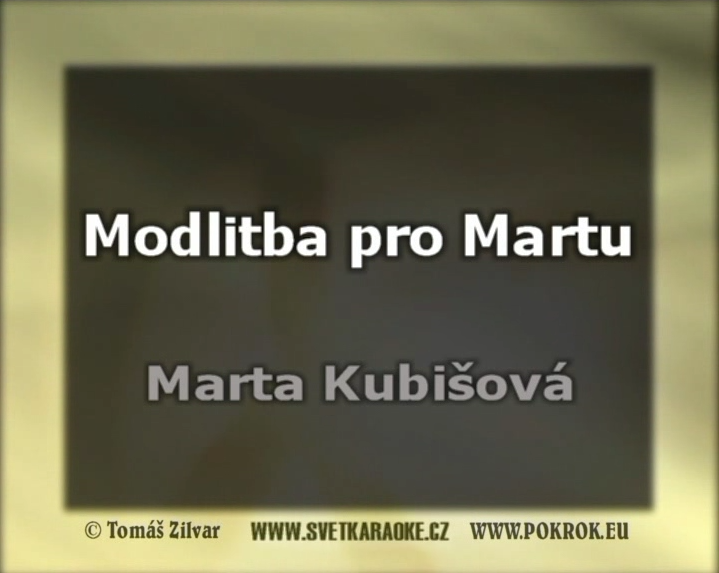 Nae karaoke od pvodnho interpreta Marta Kubiov