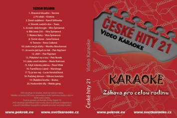 Náhled zboží České hity 21. (Karaoke DVD) - Video Karaoke